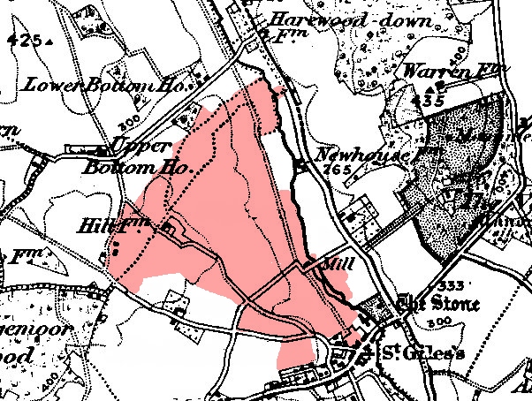 Map of extent of Stratton Chase